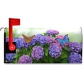 thumbnail image 4 of Hydrangea Flowers with Butterflies Magnetic Mailbox Cover Spring MailWraps Garden Yard Home Decor for Outside Oversized-25.4" x20.8"\u2026, 4 of 6