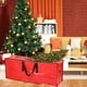 thumbnail image 4 of Bolsa Grande para Árboles de Navidad Artificiales de Hasta 122 X 38 X 50 Cm. Estuche Impermeable con Asas Reforzadas y Cremallera, Color Rojo y Verde., 4 of 7