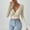White, variant on Women Wrap Deep V Neck Cropped Sweaters Long Sleeve Slim Fit Ribbed Knit Shirts Fall Elegant Comfy Soft Crop Tops