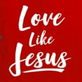 thumbnail image 5 of Wild Bobby Love Like Jesus Inspirational/Christian Men Long Sleeve Shirt, Red, Medium, 5 of 5