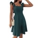thumbnail image 1 of Lucakuins Vestido de mujer, vestido de verano con cuello cuadrado y espalda descubierta, minivestido de verano para fiesta Lucakuins moda, 1 of 6