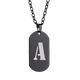 thumbnail image 2 of Collar Hombre de Inicial Letra A LUCKMAN, Acero Inoxidable Color Negro, Modelo Dylan negro UNITALLA, 2 of 7