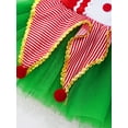 thumbnail image 5 of JanJean Girls Christmas Elf Dress Sequin Dance Ice Skating Leotard Kids Shiny Cami Mesh Tutu Skirt Red 10, 5 of 7