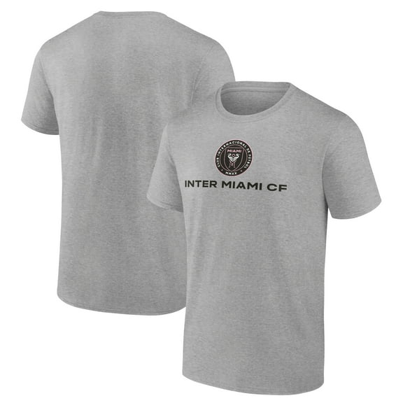 Men's Heather Gray Inter Miami CF Heart and Soul T-Shirt