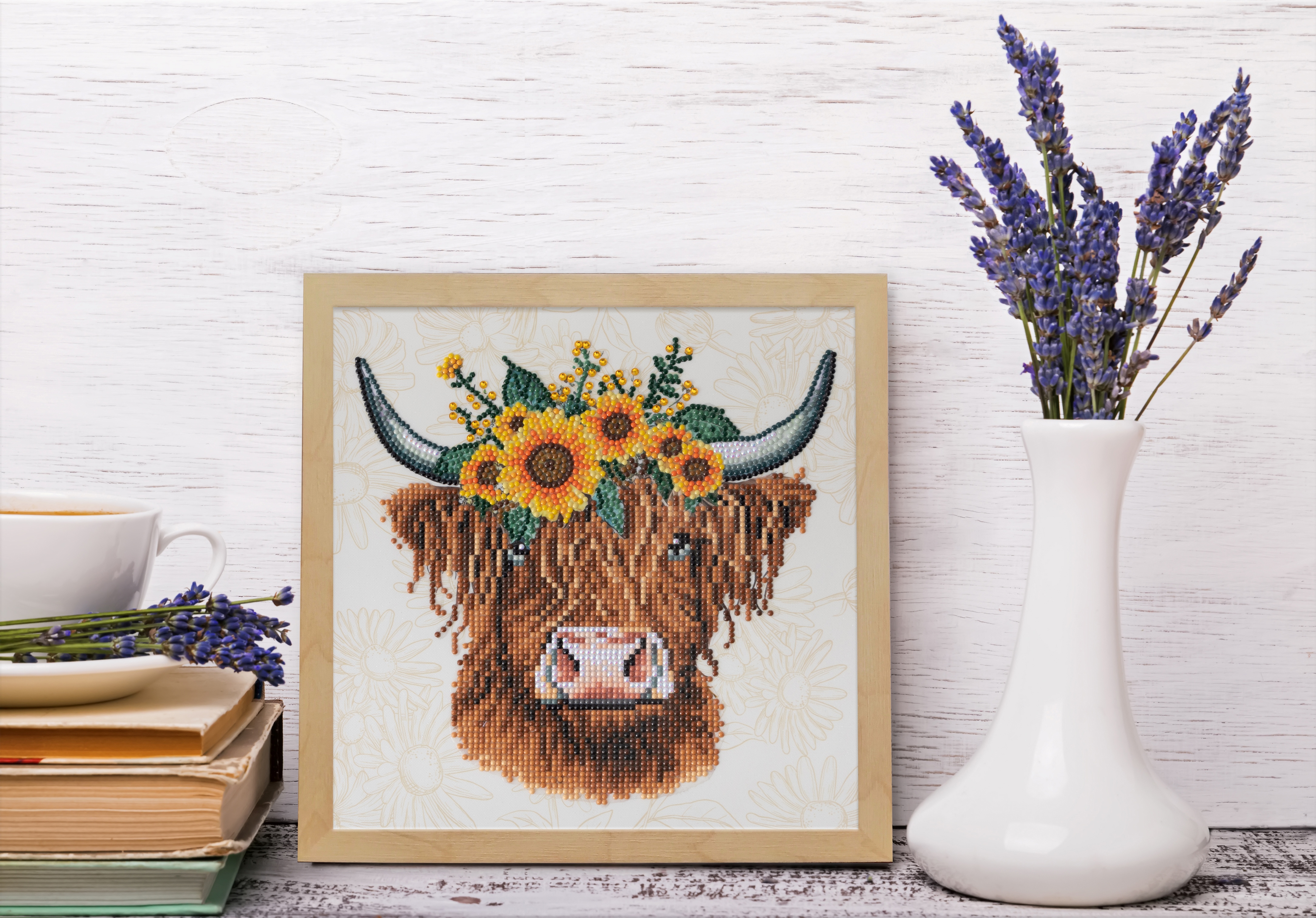 Diamond Dotz Sunflower Cow Diamond Painting Kit photo 5