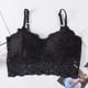 thumbnail image 2 of Sujetador tipo bralette de encaje elástico para mujer - Acolchado, tirantes, cómodo, para uso diario/ropa de estar por casa, talla única (32-38/copa AB), 2 of 3