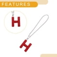 thumbnail image 5 of Unique Bargains 1 Pcs Metal/Rhinestones with Diamonds Car Rear View Mirror Pendant Accessories Car Hanging Ornament Red H, 5 of 6