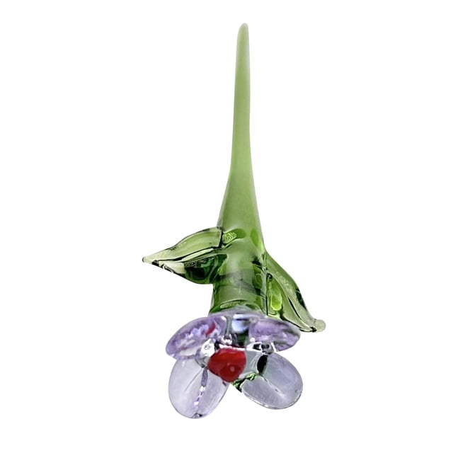 Mini flores de cristal artificiales, regalos, artesanías decorativas, decoración para Púrpura