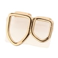thumbnail image 5 of Cubrecolchones de dientes caninos abiertos chapados en oro de 18 quilates con doble diente Masquerades, 5 of 5