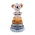 thumbnail image 1 of Early Education Soft Rubber Cube Rainbow Circle 6 Stacking Toys Children's X59C N2G1, 1 of 8