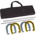 thumbnail image 2 of Gold/Silver Powder-Coated Steel Horseshoe Set with Case, 2 of 2