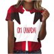 thumbnail image 1 of Camiseta de Moda Casual con Cuello Redondo Y Mangas Cortas para las Mujeres, 1 of 3