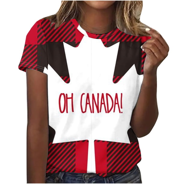 Camiseta de Moda Casual con Cuello Redondo Y Mangas Cortas para las Mujeres