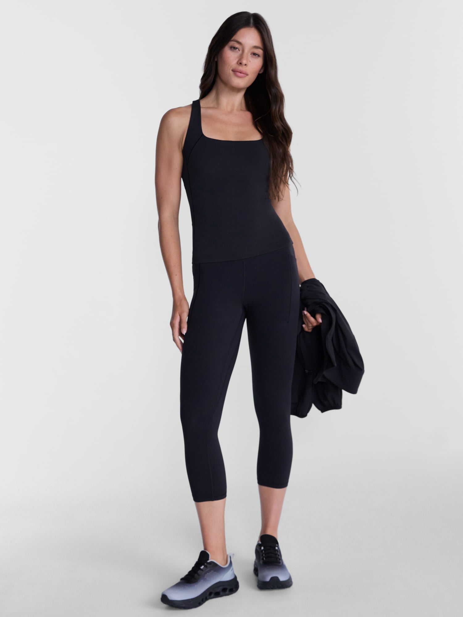 Avia Women's and Women's Plus SoftSculpt High Rise Capri Leggings, Sizes XS-4X