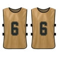 thumbnail image 3 of Carevas 12 PCS Adults Soccer Pinnies Quick Drying Football Team Jerseys Youth Sports Scrimmage Soccer Team Training Numbered Bibs Practice Sports Vest, 3 of 7