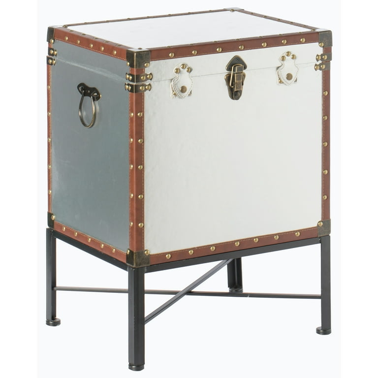 Square trunk end table deals