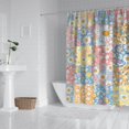 thumbnail image 2 of Football and Flower Black Pattern Modern Waterproof Shower Curtain Set with 12 Hooks, Washable Decorative Bathroom Shower Curtain, 2 of 6