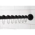 thumbnail image 2 of Kingston KSR600 Edenscape 60-Inch to 72-Inch Adjustable Shower Curtain Rod with Rings Combo in Matte Black, 2 of 8