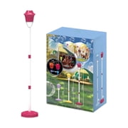 Automatic Bubble Machine for Kids, 2026 New Rechargeable Bubble Torch Garden Lamp, Adjustable Height Street Light for Outdoor Garden, Patio, Wedding, Party and Event Decor(Red)