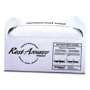 

Impact Impact Rest Assured Seat Covers 14.25 x 16.85 White 250/Pack 20 Packs/Carton 25177673