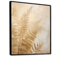 thumbnail image 2 of Designart "Symphony Of Golden Fronds I" Ferns Floater Framed Wall Art Prints, 2 of 5
