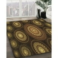 thumbnail image 2 of Ahgly Company Indoor Rectangle Patterned Black Bean Brown Area Rugs, 5' x 8', 2 of 6