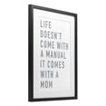 thumbnail image 2 of Stupell Industries Industrial Life Manual Is Mom Black Framed Print Under Glass, 17 x 23, by Elizabeth Tyndall, 2 of 8