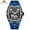 Blue, variant on MINI FOCUS Quartz Watch Men's Waterproof Automatic Mechanical Watch Luminous Hand Silicone Strap Watch