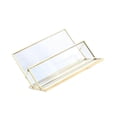 thumbnail image 2 of Desktop Business Card Holder Display Organizer Card Glass Box Desktop Storage Box 11x7x6.5cm, 2 of 8