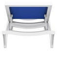 thumbnail image 4 of Compamia Pacific Chaise Lounge with Blue Sling in White, 4 of 11