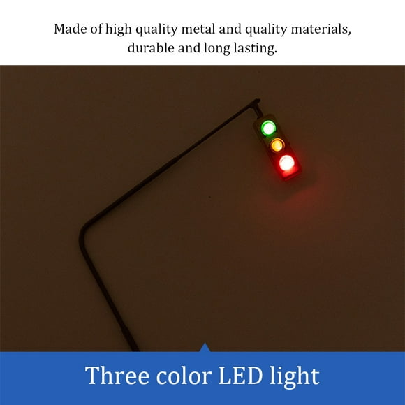Model Education Tools Traffic Light Mini Simple Operation Lamp Wide Application Stop Lights Miniature Signal Lamp Showing Building Accessory Warm Light