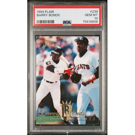 Barry Bonds 1994 Flair Baseball Card #239 Graded PSA 10
