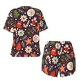 thumbnail image 6 of Rocae Winter Holiday Christmas for Two Piece Sleepwear Pajamas Sets for Women Soft Short-Sleeved Pjs with Lounge Shorts Small, 6 of 9