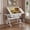 All White, variant on Adjustable Drawing Drafting Table Desk with 2 Drawers for Home Office Studio with Stool, Tiltable Desktop Height Adjustable Art Desk, Maple