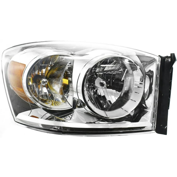 Headlight Compatible With 2007-2009 Dodge Ram 3500 2500 Right Passenger Halogen With bulb(s)