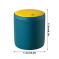 thumbnail image 4 of Small Trash Can with Lid, Mini Trash Can for Bathroom, Office and Bedroom, Small Bathroom Garbage Can with Swing Top, Compact Waste Basket for Desk, Dorm & Home, Blue - Xuniizn, 4 of 7
