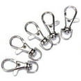 thumbnail image 4 of 5x Metal Lobster Clasps Swivel Snap Hooks for Keyring Small Dog Leash etc, 4 of 7