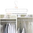 thumbnail image 3 of Colgadora Plegable Nórdica de 9 Agujeros para Ahorros de Ropa de Espacio, Organizador de Percha, Dormitorio de Baño de Bufandas para Pantalones de Ropa, 3 of 7