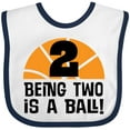 thumbnail image 3 of Inktastic 2nd Birthday Basketball Sports Boys Boys or Girls Baby Bib, 3 of 4