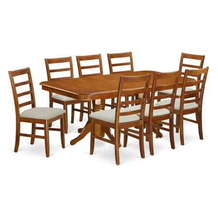 East West Furniture Napoleon 9 Piece Shaker Dining Table Set