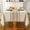 Lines Coffee, variant on Rustic Tablecloth Cotton Linen Waterproof Tablecloths Washable Table Cloths for Kitchen Dining,Party,Holiday,Christmas,Buffet Coffee Lines Rectangle,55''x120'',10-12 Seats