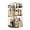 Slot Top Coffee, variant on Rotating Makeup Organizer, DIY 8 Adjustable Layers Spinning Skincare Organizer, Cosmetic Display Case with Brush Holder Perfume Tray, Multi-Function Storage Carousel for Vanity Bathroom Countertop