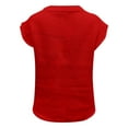 thumbnail image 7 of T Shirts for Women 2026 Summer Short Sleeve Sweater Plain Casual Loose Cap Sleeve Crewneck Knitted Tshirt Blouse, 7 of 7