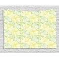 thumbnail image 1 of Lemons Tapestry, Hand Drawn Style Mingled Design of Lemon and Lime Models, Wall Hanging for Bedroom Living Room Dorm Decor, 80W X 60L Inches, Fern Green Yellow Green and White, by Ambesonne, 1 of 2