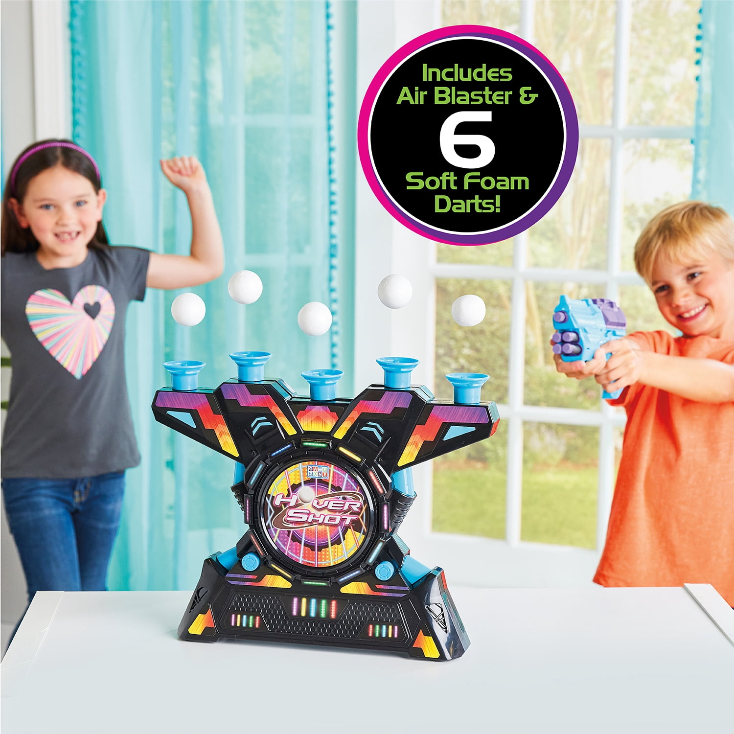 Game Zone Arcade Mini Hover Shot, Interactive Tabletop Multiplayer Game, Ages 6+