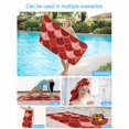 thumbnail image 5 of Beach Towel Red Fish Scales Bath Pool Towels Ombre Fish Tail Absorbent Beach Towel Soft Large Quick Dry Lightweight Camping Travel Sports Yoga Gym Swim Towels for Adult 35x70 Inch, 5 of 9