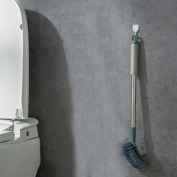 Cleaning Brushes For Household Use Cleaning Brush, Long Handle Brush Head Toilet Brush,360° No Dead Corners,Flexible Plastic Toilet Bowl Cleaning Brush Wall Mounted Without Drilling Quick Drying