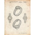thumbnail image 2 of Borders, Cole 15x18 White Modern Wood Framed Museum Art Print Titled - PP651-Vintage Parchment Luxury Watch Patent Poster, 2 of 4