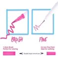 thumbnail image 3 of 12 Packs Dual Tip Colored Pens Brush and Fine Tip Pens Double Head Ended Colorful Drawing Pens Art Pens Felt Tip Coloring Writing Painting Lettering Markers (12 Assorted Colors), 3 of 5