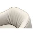 thumbnail image 6 of Whiteline Modern Living Benbow Leisure Chair, Light Grey Faux leather. Sanded Black coated steel base., 6 of 10